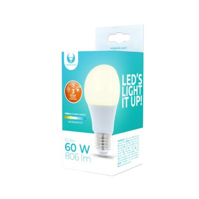 Lamp LED Forever Light E27 A60 10W 230V 3000K 806lm 3steps Dimming 5900495863119