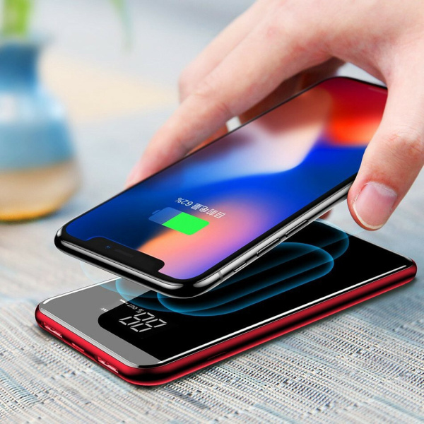 Baseus Power Bank With Wireless Charging Q2 8000mAh Red (PPALL-EX09)
