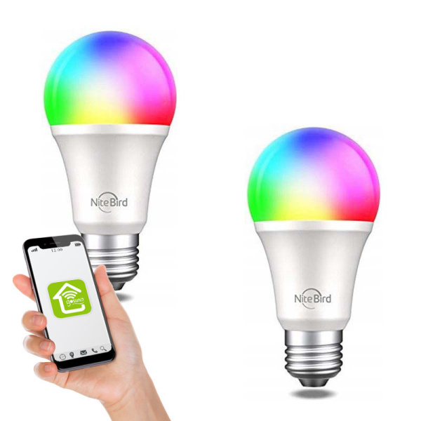 Smart Bulb LED Nite Bird WB4 (2-pack) Gosund (RGB) E27 ModelWB4 Color16 millions colors Brightness800 lumens(equivale