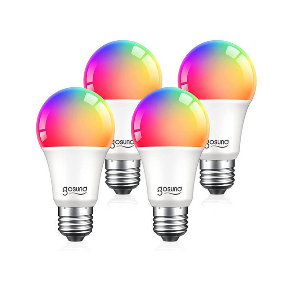 Smart Bulb LED Nite Bird WB4 (4-pack) Gosund (RGB) E27 ModelWB4 Color16 millions colors Brightness800 lumens(equivale