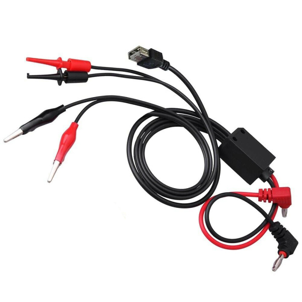 Power Supply Cables to Alligator Clips and USB-A female