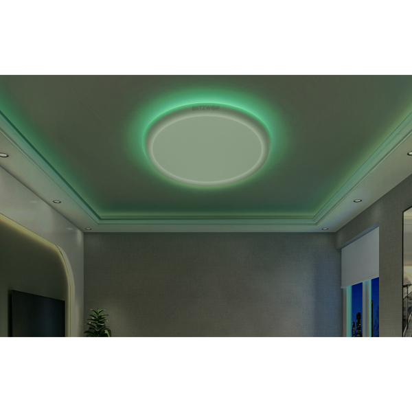 BlitzWolf Smart WiFi Ceiling Lamp With RGB 30cm 32W BW-CLT1 With 2 modes, the ceiling lamp from Blitzwolf is suitable fo