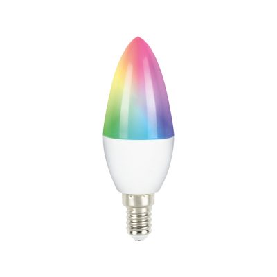 Forever Light Smart WiFi LED Bulb E14 C37 RGB 470lm 5.5W Dimmable Τυya RTV500002 Energy class:F Net weight:25 g Gross