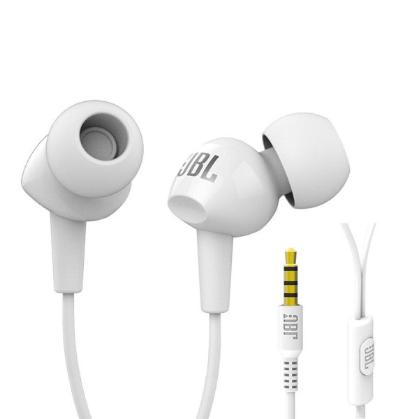 JBL C100SI In-ear Handsfree Headset 3.5mm 1.2m White Great JBL sound on the go, for everyone The new JBL C100SI are dyna