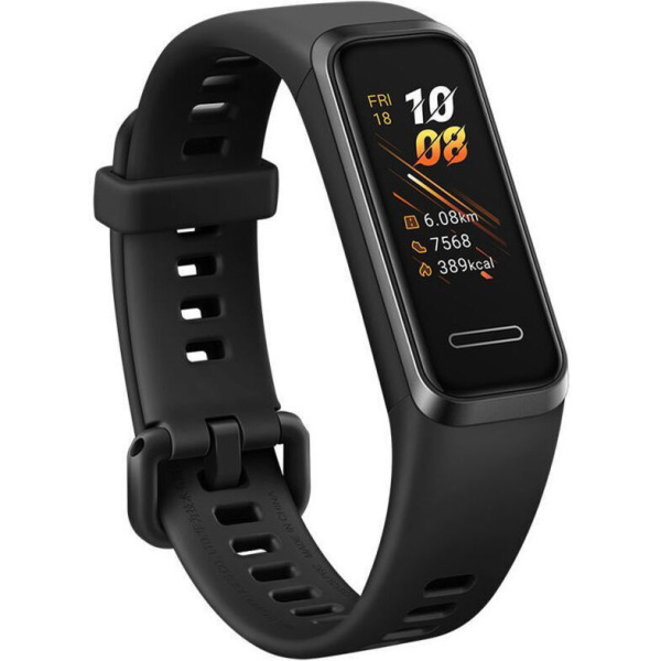 Huawei Band 4 Graphite Black 55024462 Youthful Design Meets Ergonomic Comfort The 2.5D colourful touch screen offers you