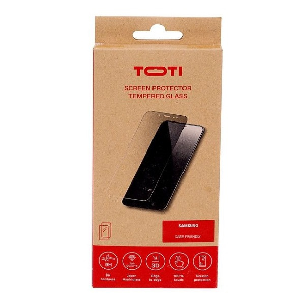 Toti 2D Tempered Glass Screen Protector Samsung Galaxy S21 FE G990 Black