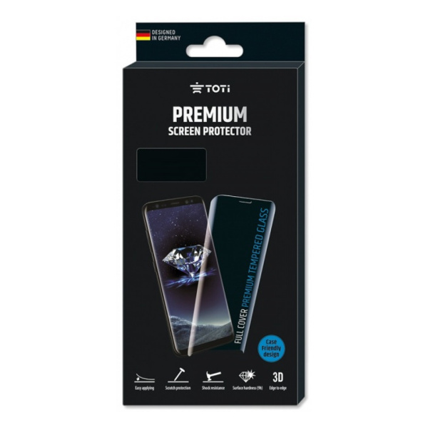 Toti Premium 3D Tempered Glass Screen Protector Samsung Galaxy S21 FE G990 Black