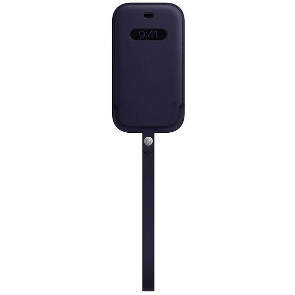 Γνήσια Θήκη Apple Leather Sleeve MagSafe Cover Deep Violet iPhone 12 / 12 Pro MK0A3ZM/A