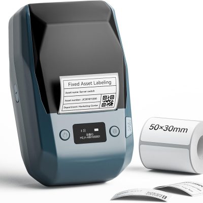 Niimbot B3S Bluetooth Portable Label Printer Grey Thermal Label Thermal Label Maker–2022 Upgrade 3inch handheld busines